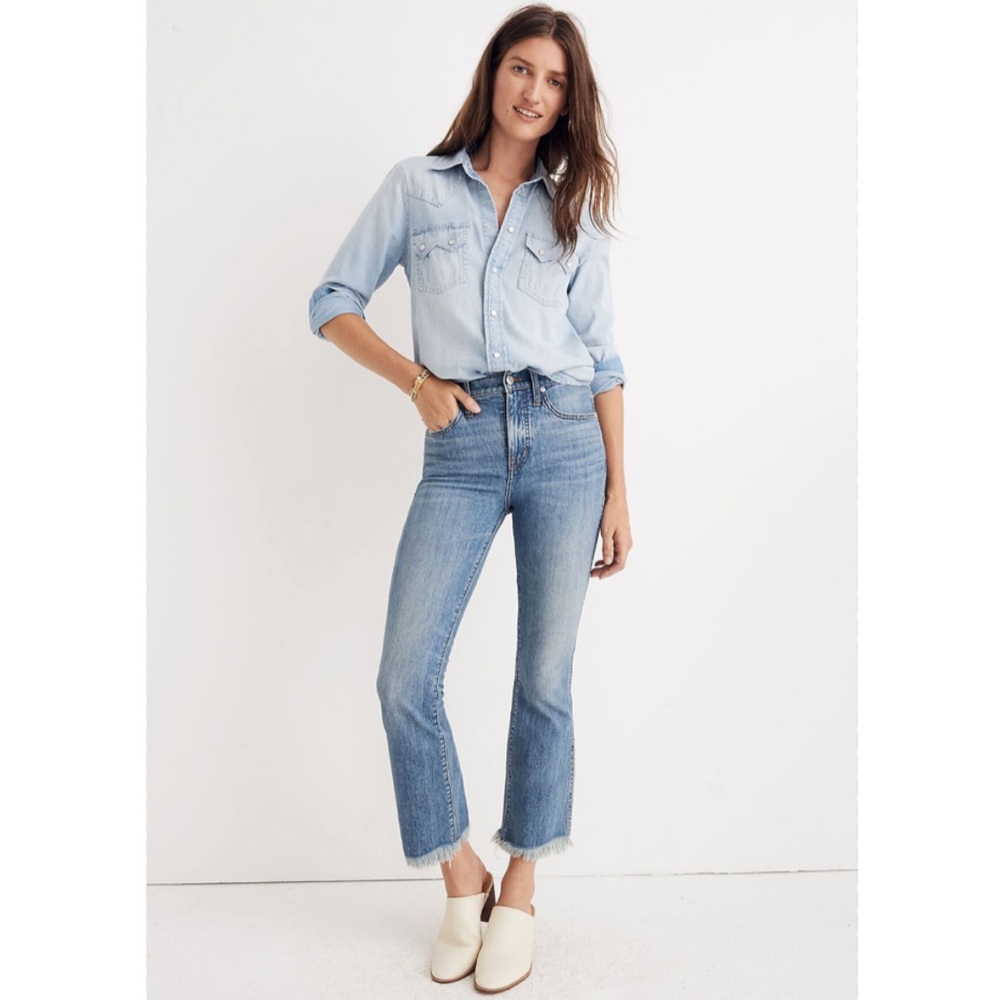Madewell Cali Demi-Boot Jeans in Comfort Stretch: Eco Edition Size 28